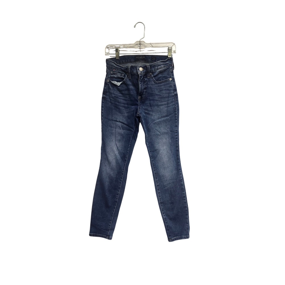 Lucky Brand Ava Mid Rise Skinny Jeans Dark Wash Denim‎ Womens 4/27 Regular